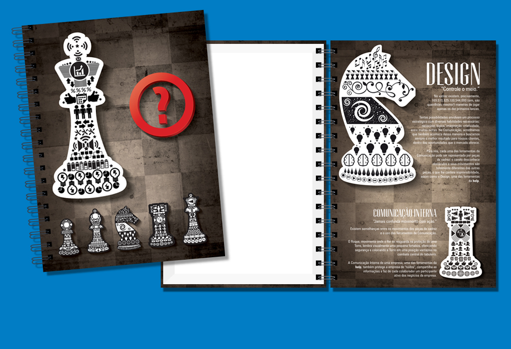 Caderno de brinde